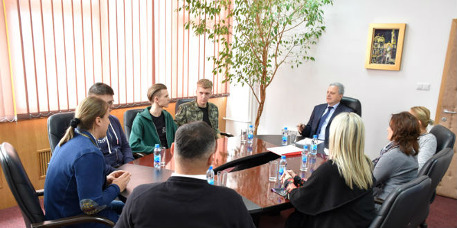 Students from Russia visited the Rectorate of the University of East Sarajevo