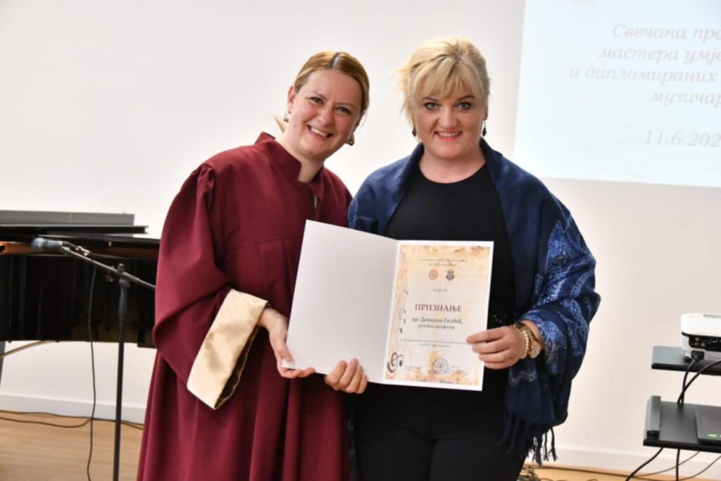 Profesor Muzičke akademije Danijela Gazdić član Muzičkog komiteta u Svjetskoj asocijaciji akordeonista